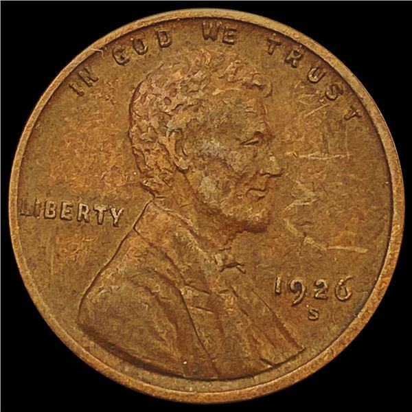 1926-S Wheat Cent CLOSELY UNCIRCULATED