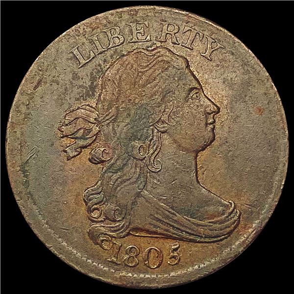 1805 Draped Bust Half Cent NICELY CIRCULATED