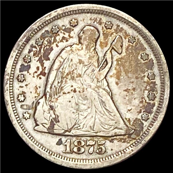 1875-S Twenty Cent Piece LIGHTLY CIRCULATED