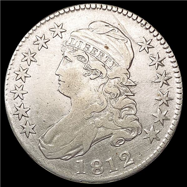 1812 Capped Bust Half Dollar NEARLY UNCIRCULATED
