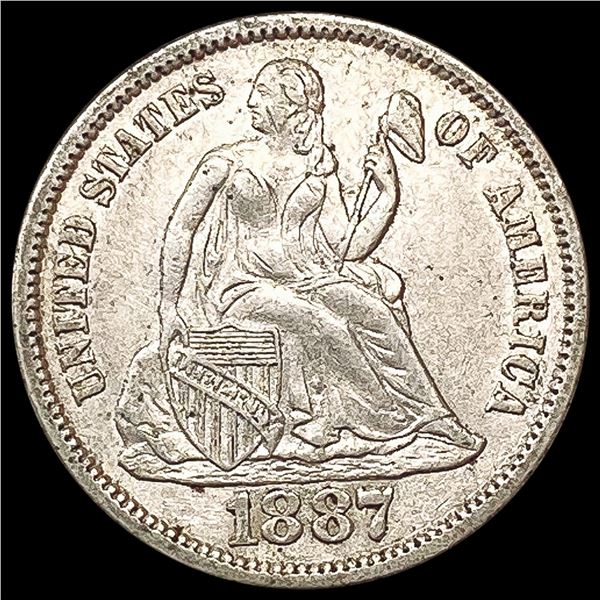 1887-S Seated Liberty Dime CLOSELY UNCIRCULATED