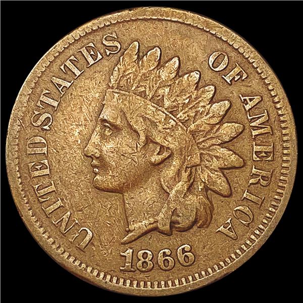1866 Indian Head Cent LIGHTLY CIRCULATED
