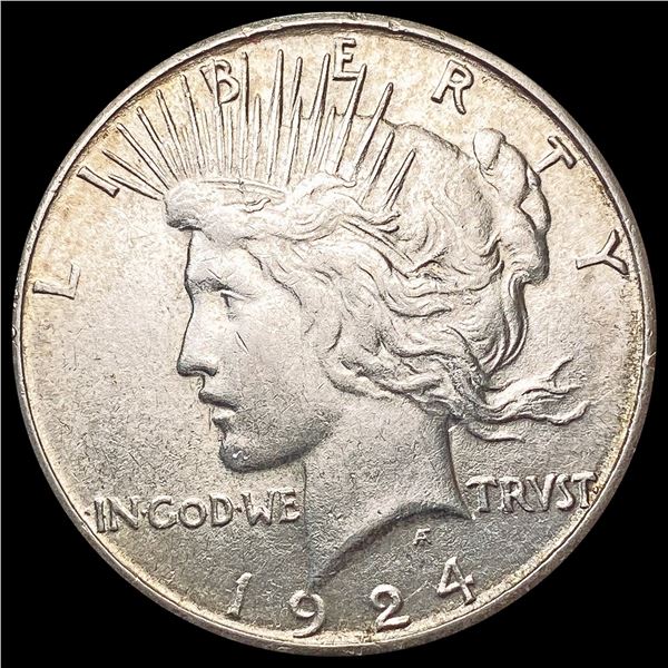 1924-S Silver Peace Dollar CLOSELY UNCIRCULATED