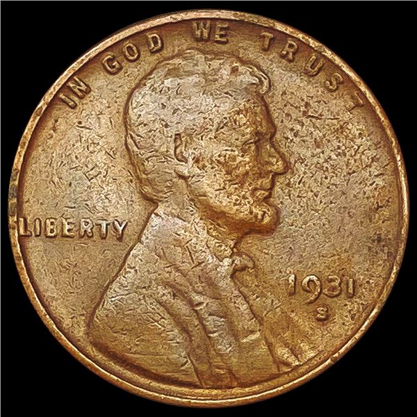 1931-S Wheat Cent LIGHTLY CIRCULATED