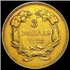 Image 2 : 1878 $3 Gold Piece UNCIRCULATED