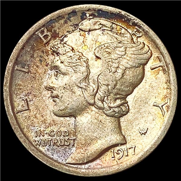 1917 Mercury Dime CHOICE BU