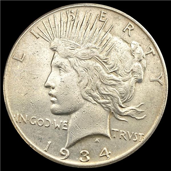 1934-S Silver Peace Dollar CLOSELY UNCIRCULATED