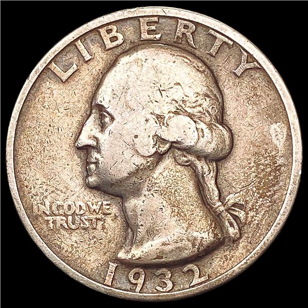 1932-S Washington Silver Quarter LIGHTLY CIRCULATED