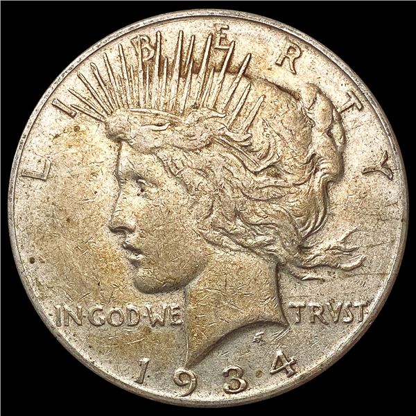 1934-S Silver Peace Dollar NEARLY UNCIRCULATED