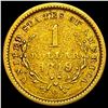 Image 2 : 1849-O Rare Gold Dollar CLOSELY UNCIRCULATED