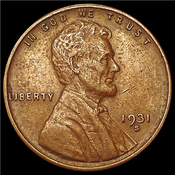 1931-S Wheat Cent CHOICE AU