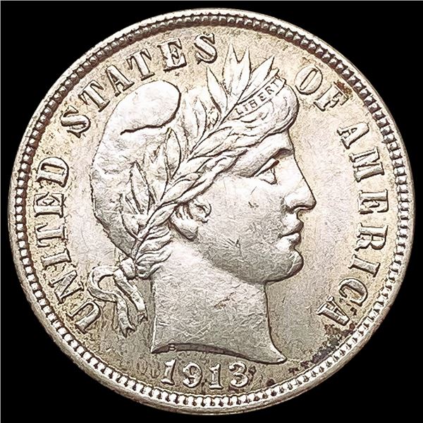 1913 Barber Dime UNCIRCULATED