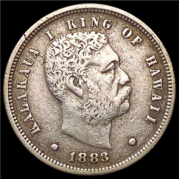 1883 Kingdom of Hawaii Dime LIGHTLY CIRCULATED