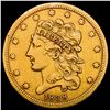 1838 $5 Gold Half Eagle LIGHTLY CIRCULATED
