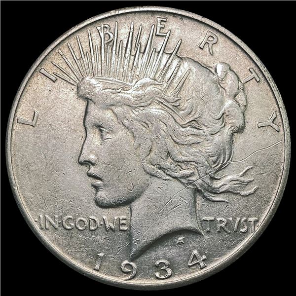 1934-S Silver Peace Dollar CLOSELY UNCIRCULATED