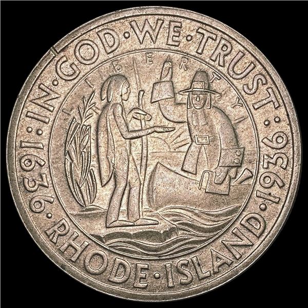 1936 Rhode Island Half Dollar CHOICE AU