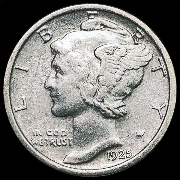1925-D Mercury Dime NEARLY UNCIRCULATED