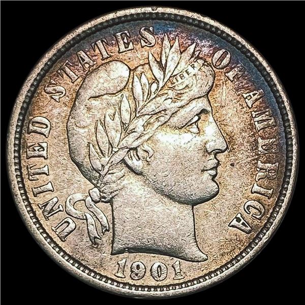 1901-O Barber Dime CLOSELY UNCIRCULATED