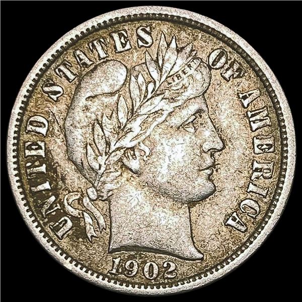 1902-O Barber Dime NEARLY UNCIRCULATED