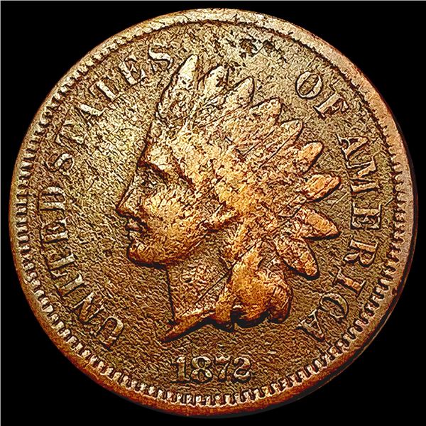 1872 Indian Head Cent NICELY CIRCULATED