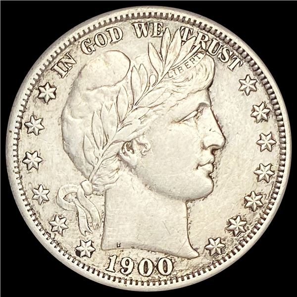 1900-S Barber Half Dollar CLOSELY UNCIRCULATED