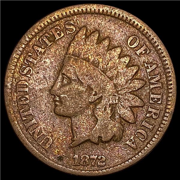 1872 Indian Head Cent NICELY CIRCULATED