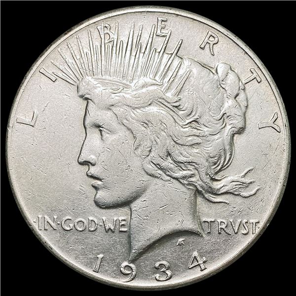 1934-S Silver Peace Dollar CLOSELY UNCIRCULATED