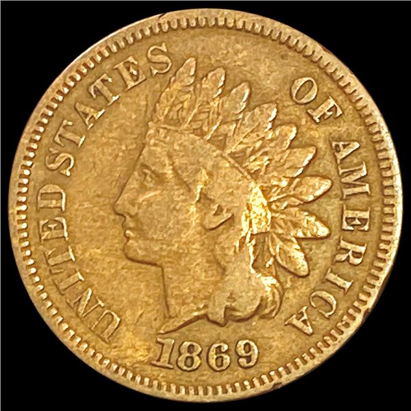 1869 Indian Head Cent NICELY CIRCULATED