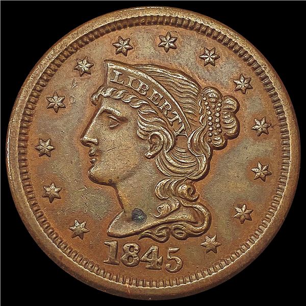 1845 Braided Hair Large Cent CHOICE AU