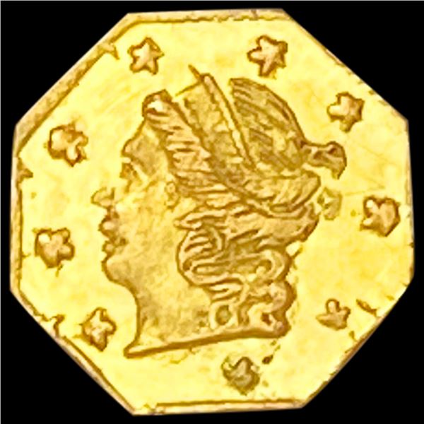 1871 Octagonal California Gold Quarter UNCIRCULATED