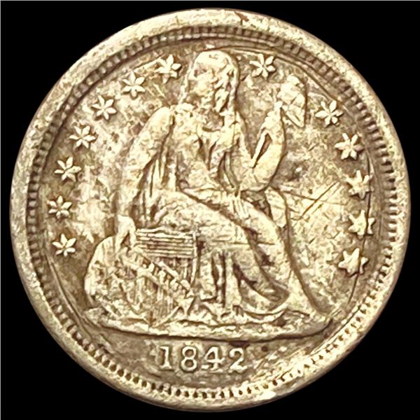 1842-O Seated Liberty Dime LIGHTLY CIRCULATED