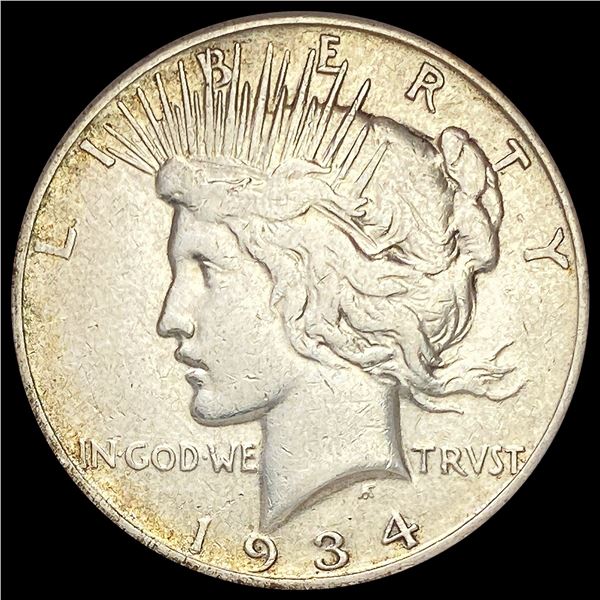 1934-S Silver Peace Dollar LIGHTLY CIRCULATED