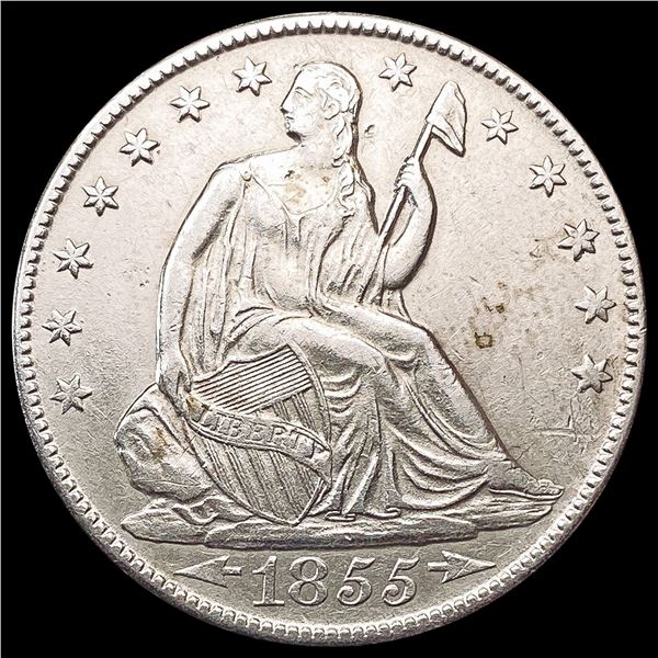 1855-O Arrows Seated Liberty Half Dollar UNCIRCULATED