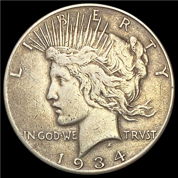 1934-S Silver Peace Dollar NEARLY UNCIRCULATED