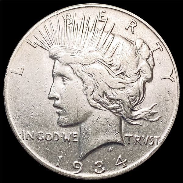 1934-S Silver Peace Dollar NEARLY UNCIRCULATED
