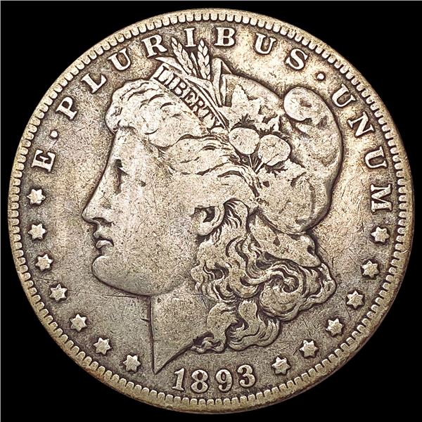 1893 Morgan Silver Dollar LIGHTLY CIRCULATED