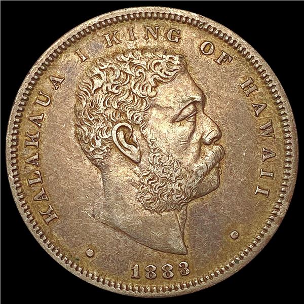 1883 Kingdom of Hawaii Half Dollar NEARLY UNCIRCULATED