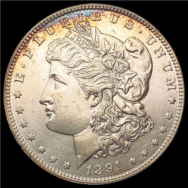 1891-O Morgan Silver Dollar GEM BU