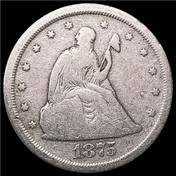 1875-S Twenty Cent Piece NICELY CIRCULATED