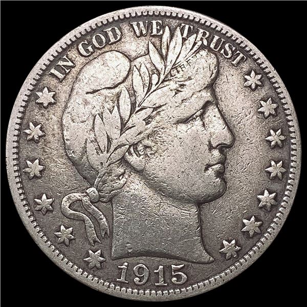 1915-S Barber Half Dollar LIGHTLY CIRCULATED