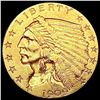 Image 1 : 1909 $2.50 Gold Quarter Eagle CLOSELY UNCIRCULATED