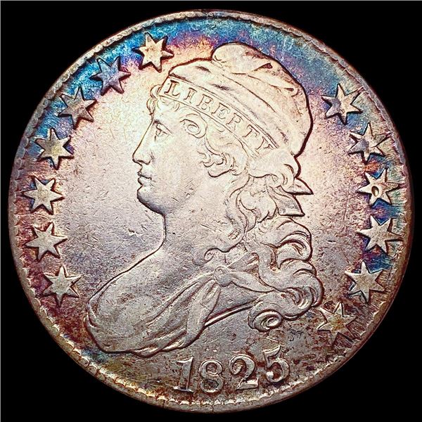 1825 Capped Bust Half Dollar CLOSELY UNCIRCULATED