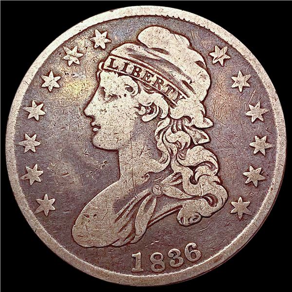 1836 Capped Bust Half Dollar NICELY CIRCULATED