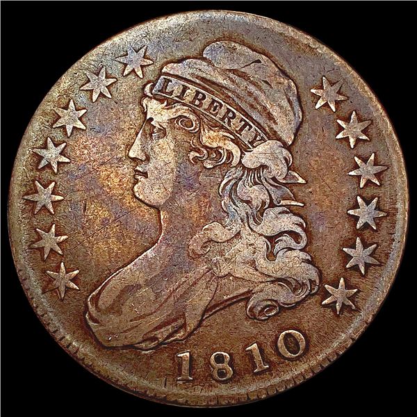 1810 Capped Bust Half Dollar LIGHTLY CIRCULATED