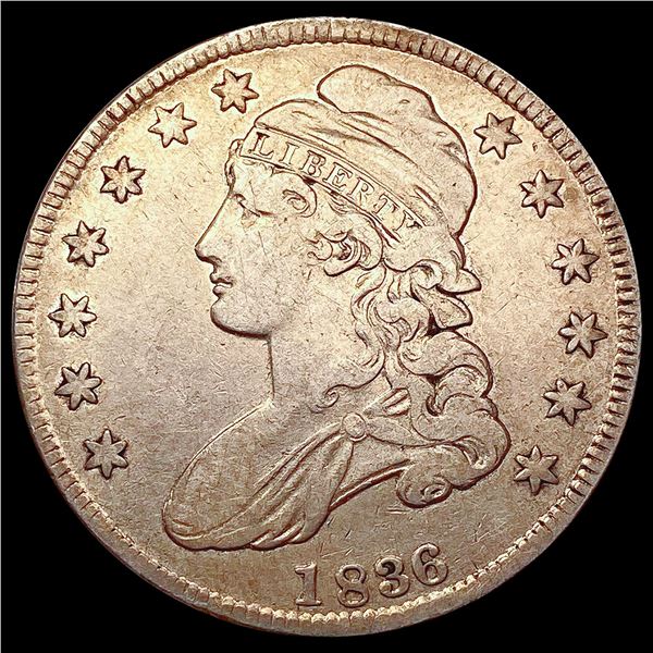 1836 Capped Bust Half Dollar LIGHTLY CIRCULATED