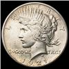 Image 1 : 1921 Silver Peace Dollar CLOSELY UNCIRCULATED