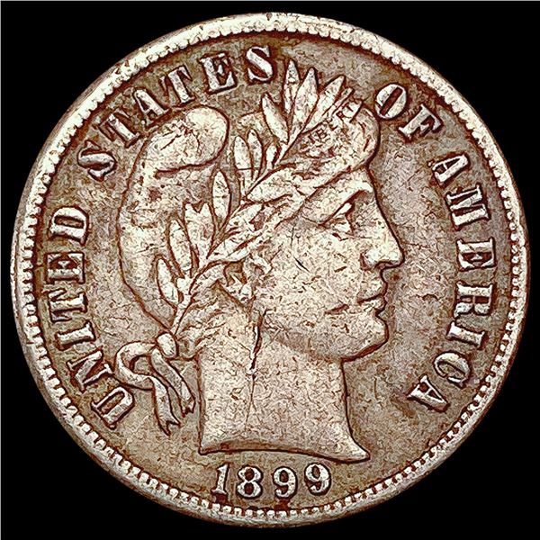 1899-S Barber Dime LIGHTLY CIRCULATED