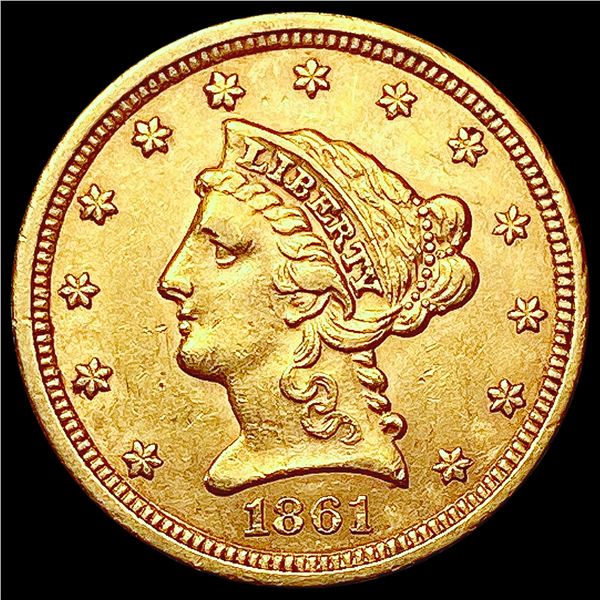 1861 $2.50 Gold Quarter Eagle UNCIRCULATED