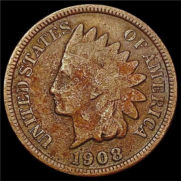 1908-S Indian Head Cent ABOUT UNCIRCULATED