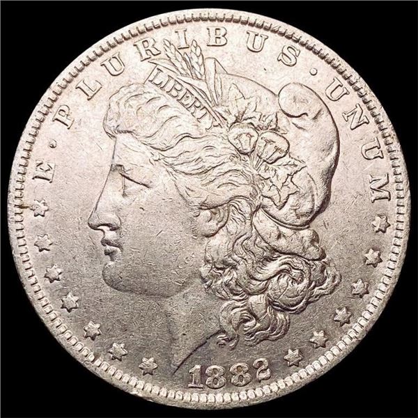 1882-O/S Morgan Silver Dollar NEARLY UNCIRCULATED